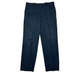 Brooks Brothers Men's Navy Blue Madison 1818 Wool Dress Pants 36x32 Formal
